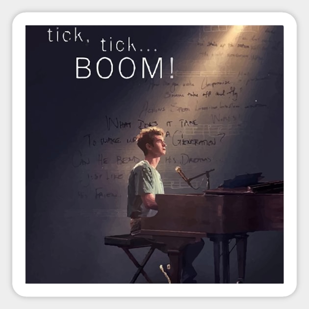 tick, tick... BOOM Sticker Sticker by Pop-clothes